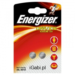Bateria specjalistyczna Energizer LR44 / A76, 2szt.